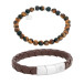 Armbandsset Leonard/Benji Brun