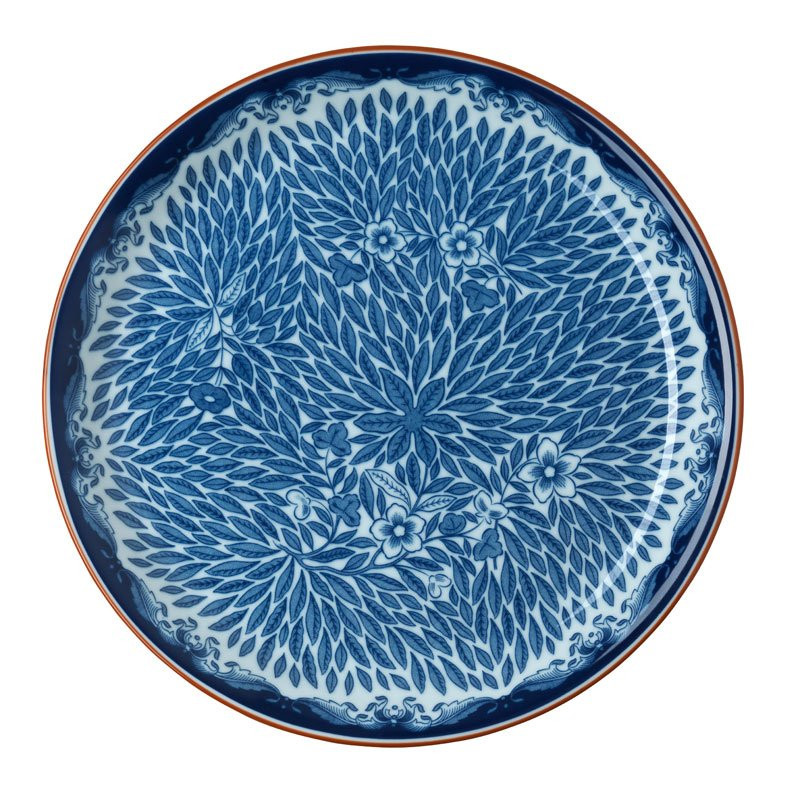 Ostindia Floris Tallrik 20 cm blå