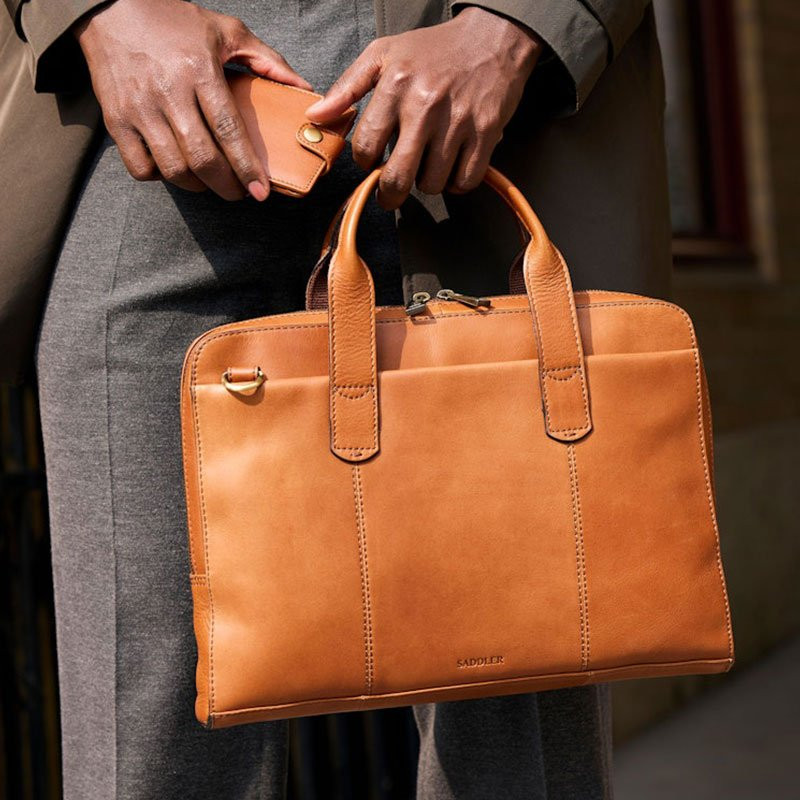 Edslan Datorväska Ljusbrun