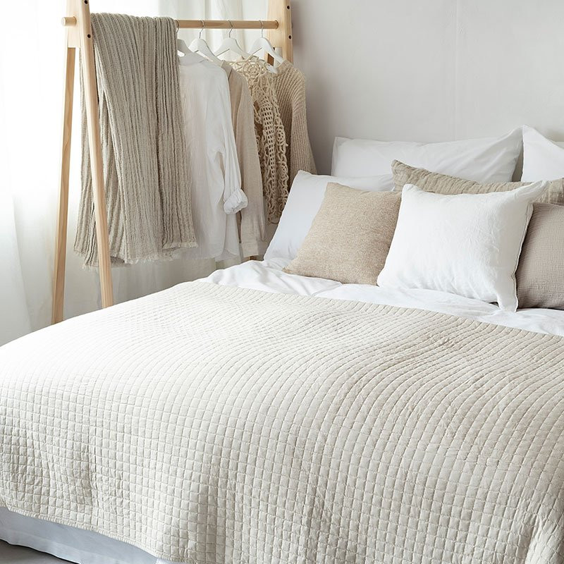 Sängöverkast 250x250 cm Beige