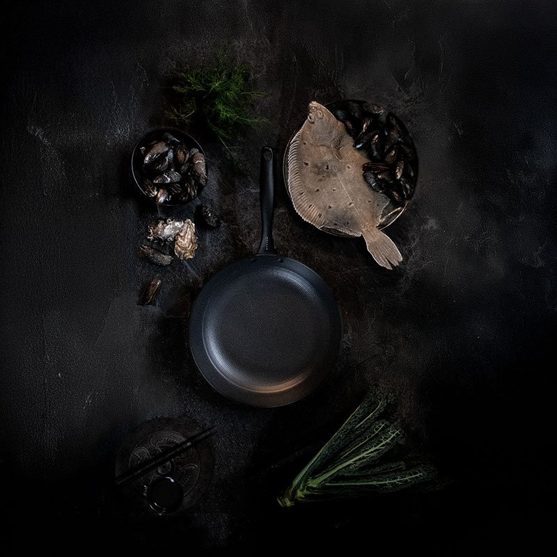 Stekpanna lättviktsgjutjärn 28 cm Honeycomb