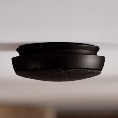 Optisk brandvarnare 10 cm Svart